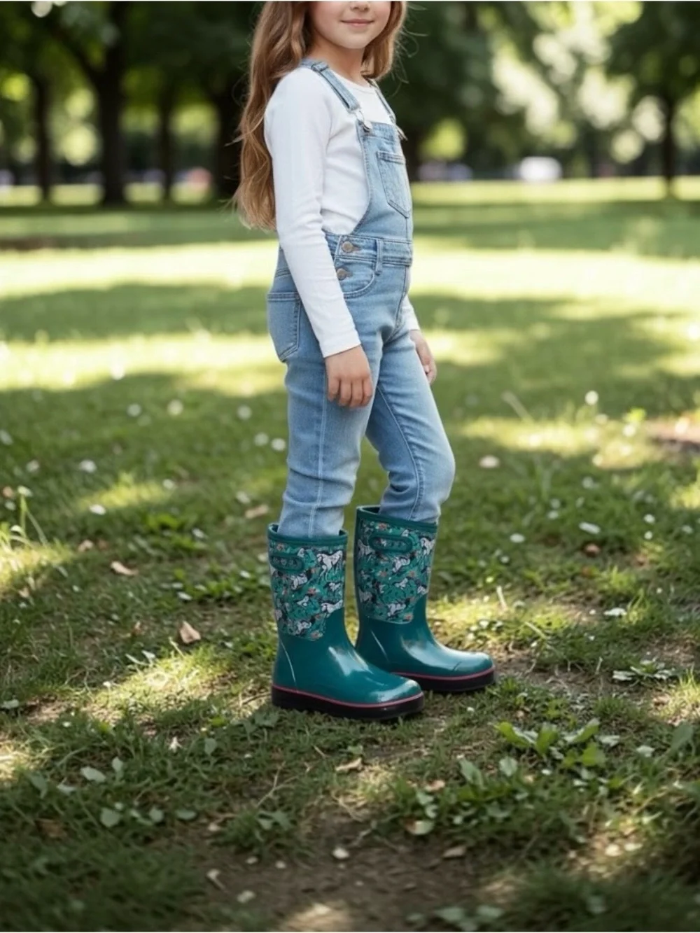 NEW Bogs Classic 11 Teal Rain Snow Unicorn Awesome Insulated Boots Big Kids 5